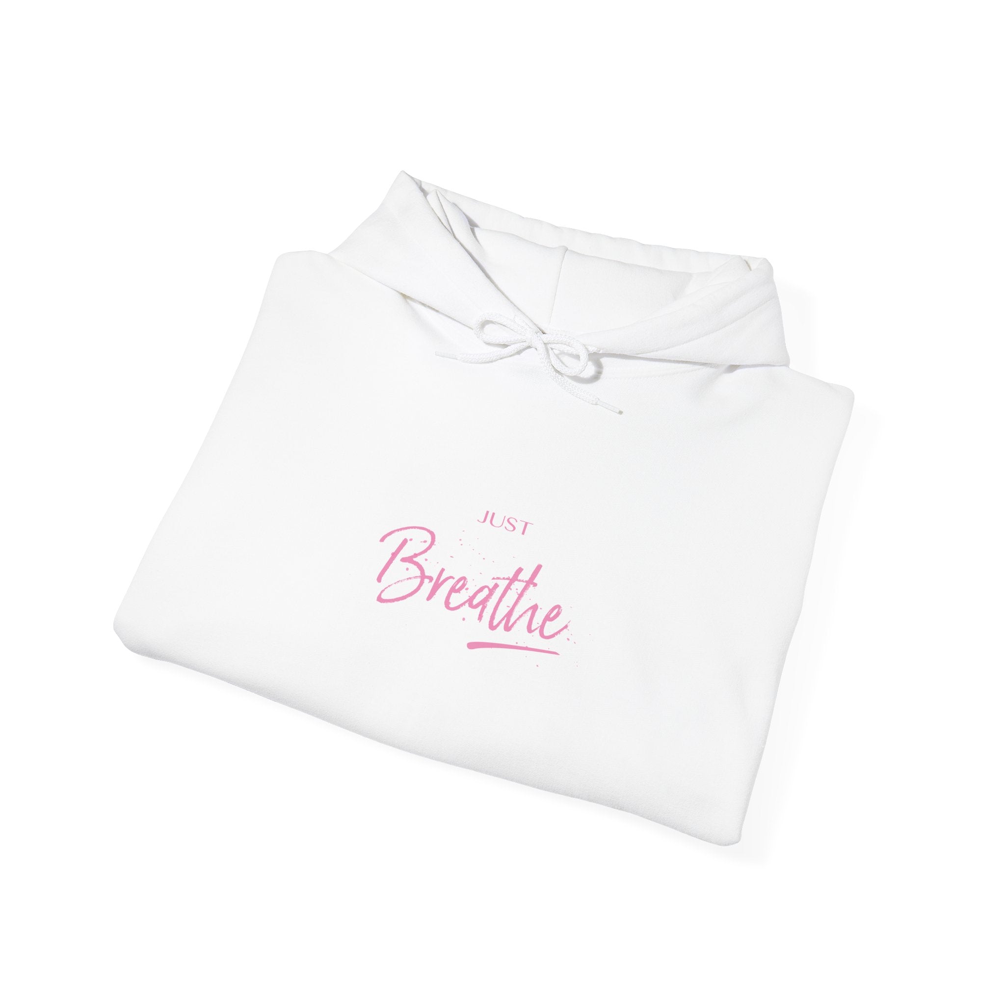 Just Breathe Zen Yoga Graphic Hoodie - Unisex Heavy Blend™ Hooded Sweatshirt