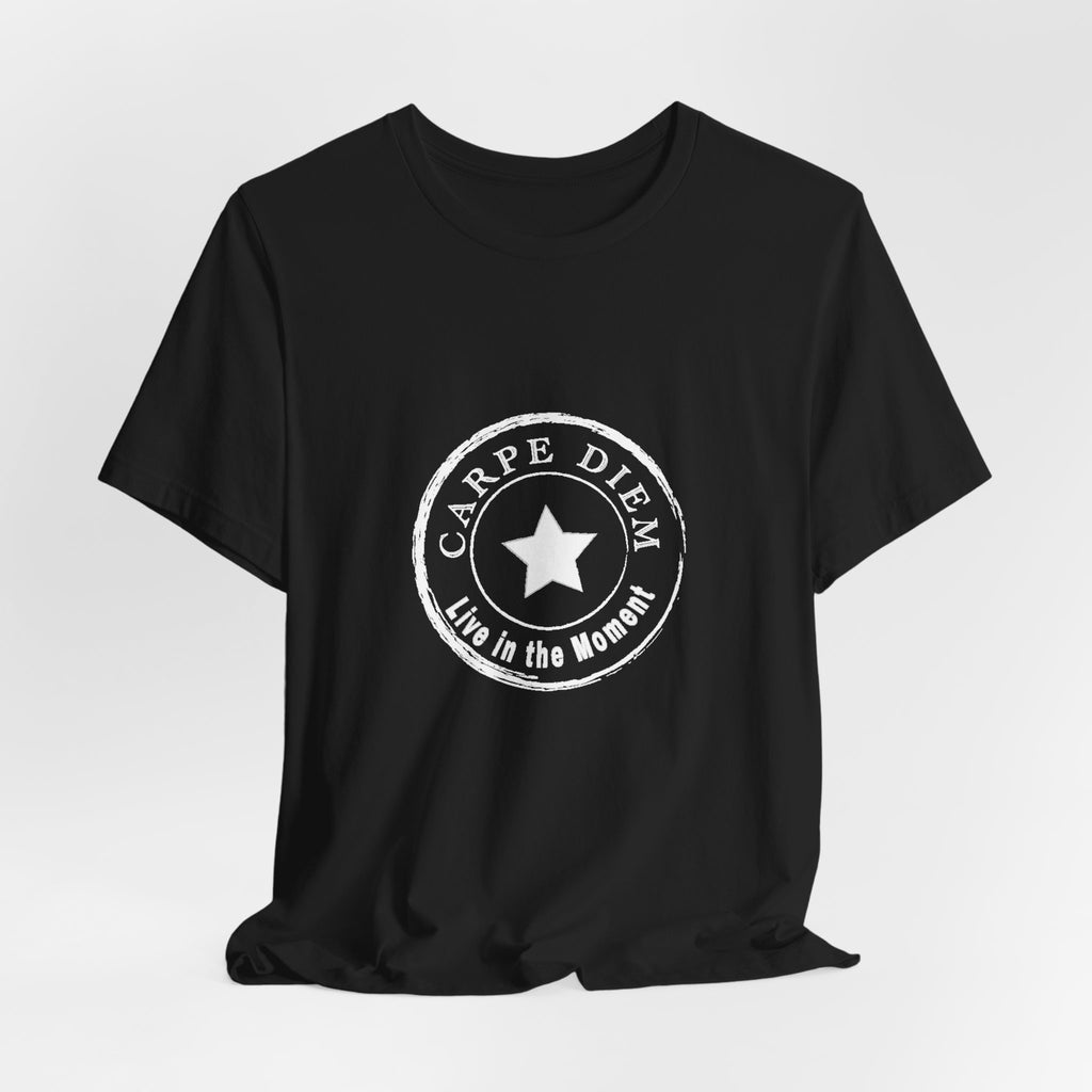 Carpe Diem Live in the Moment Graphic Jersey Short Sleeve Tee