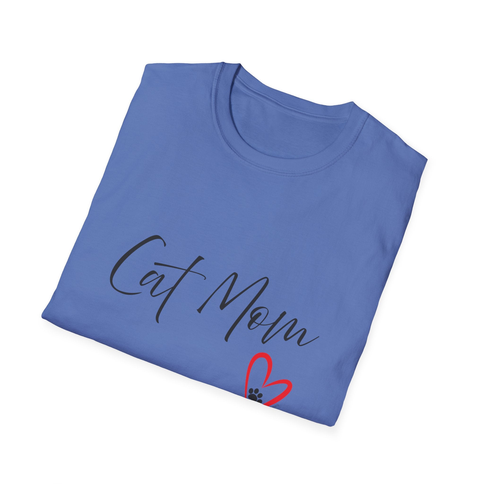 Cat Mom Heart Graphic Tee