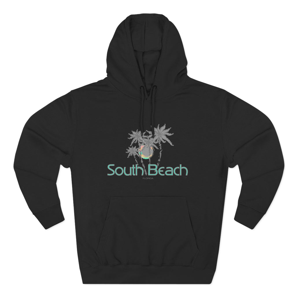 South Beach Miami Palm Tree Graphic Unisex Hoodie