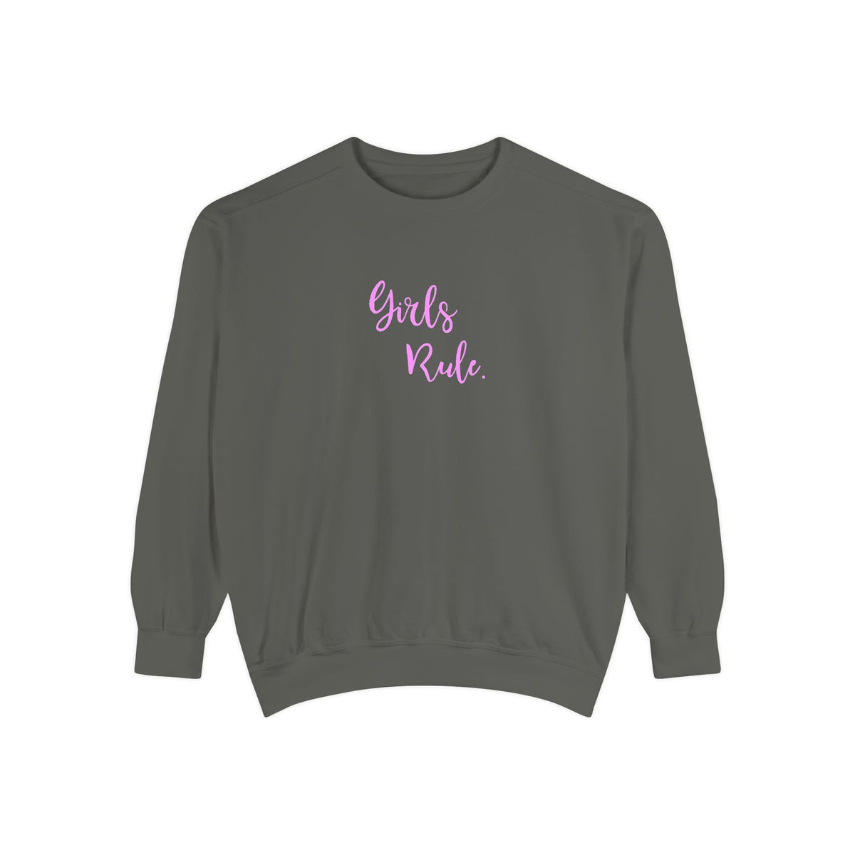 Girls Rule Cool Graphic Unisex Sweatshirt for Women and Girls