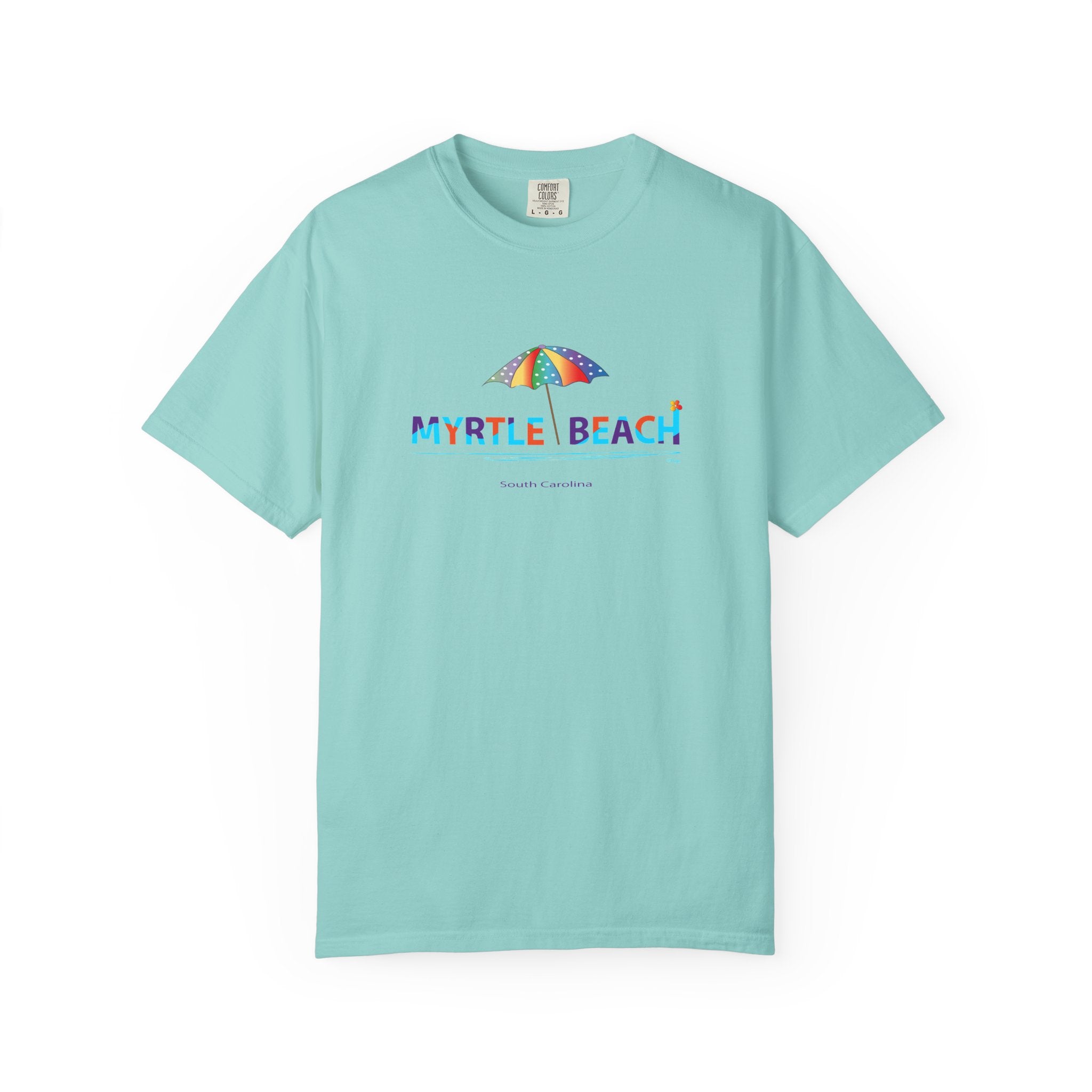 Myrtle Beach South Carolina Graphic Unisex Garment-Dyed T-shirt