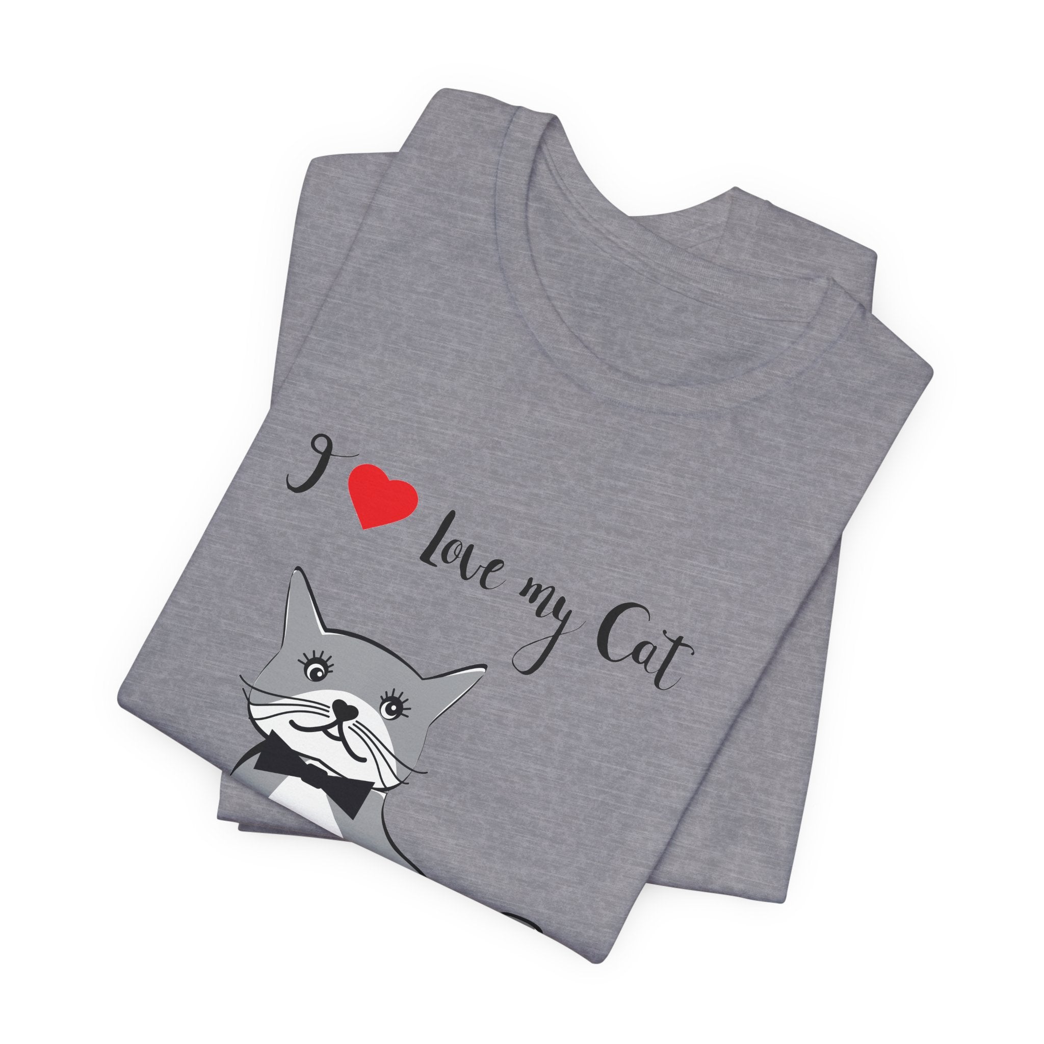 I Love My Cat Graphic Tee