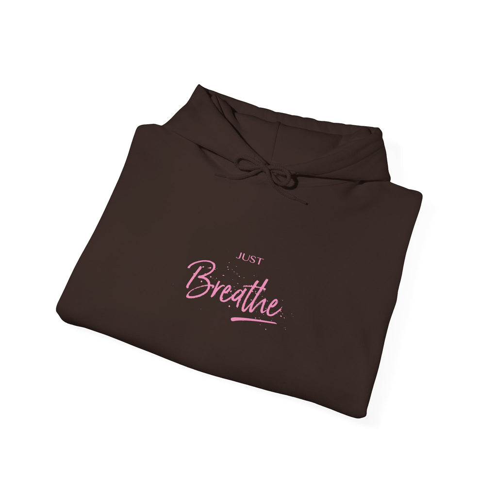Just Breathe Zen Yoga Graphic Hoodie - Unisex Heavy Blend™ Hooded Sweatshirt