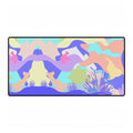 Under the Ocean Pastel Abstract Art Large Desk Mat
