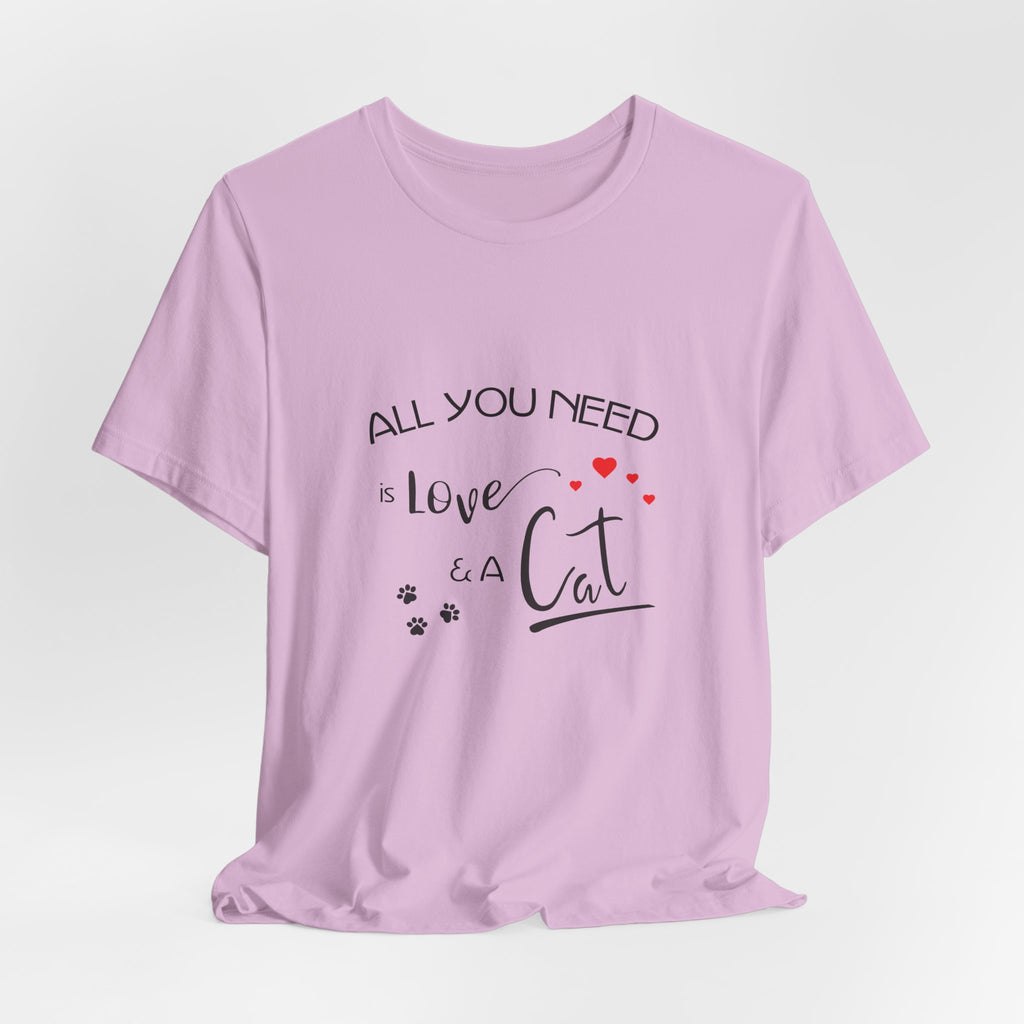 All You Need Is Love and a Cat Graphic Tee