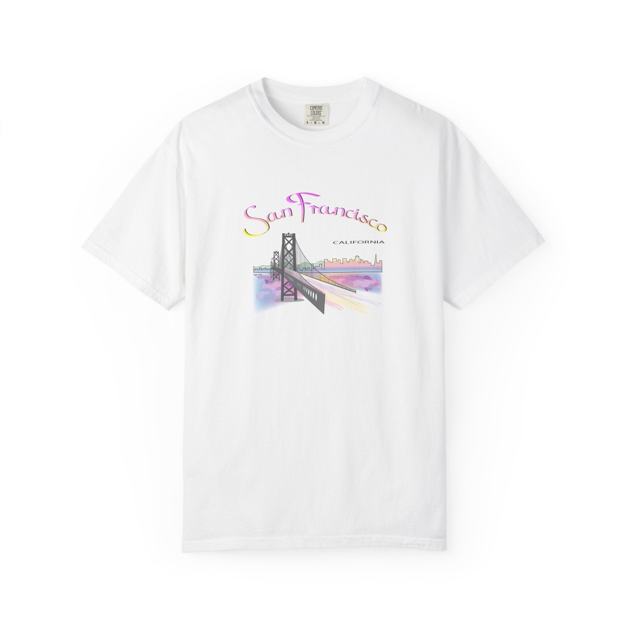 San Francisco Rainbow Golden Gate Bridge Graphic Unisex T-shirt