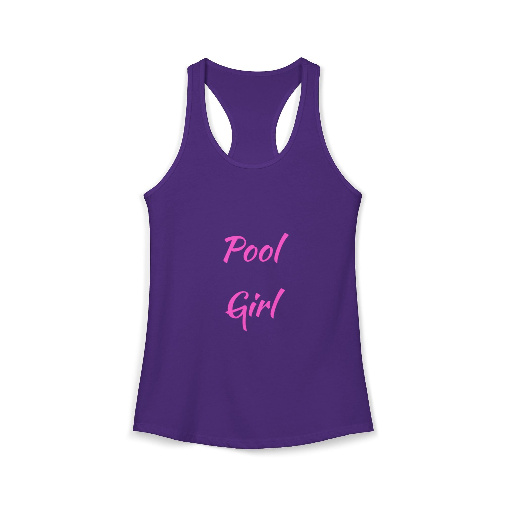 Fun Pool Girl Graphic Women's Ideal Racerback Tank