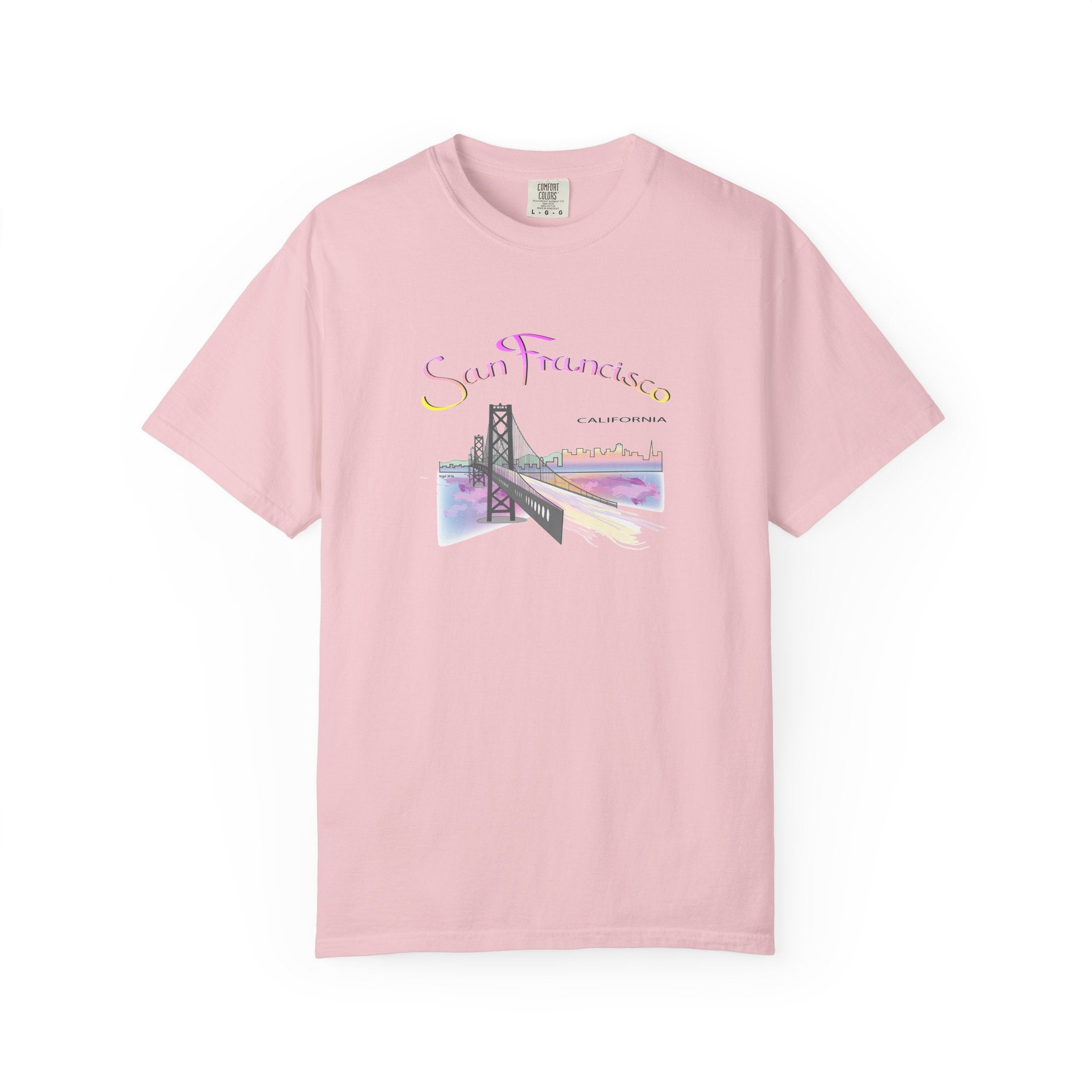 San Francisco Rainbow Golden Gate Bridge Graphic Unisex T-shirt