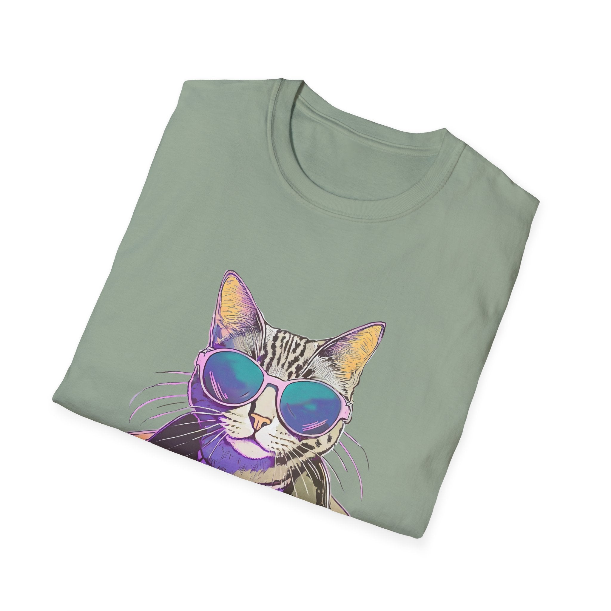Cool Cat in Sunglasses Graphic Tee