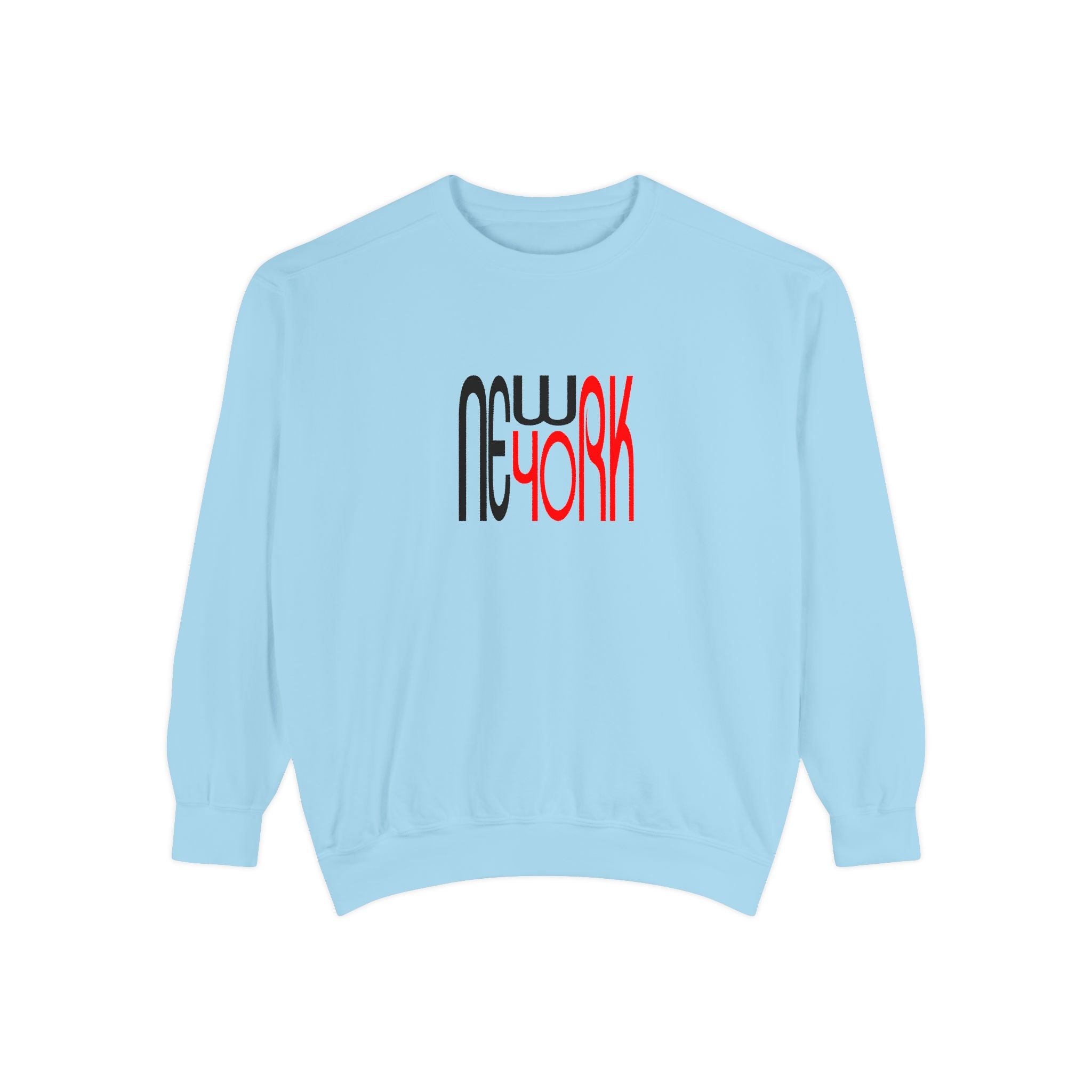 New York Black Red Lettering Graphic Unisex Sweatshirt