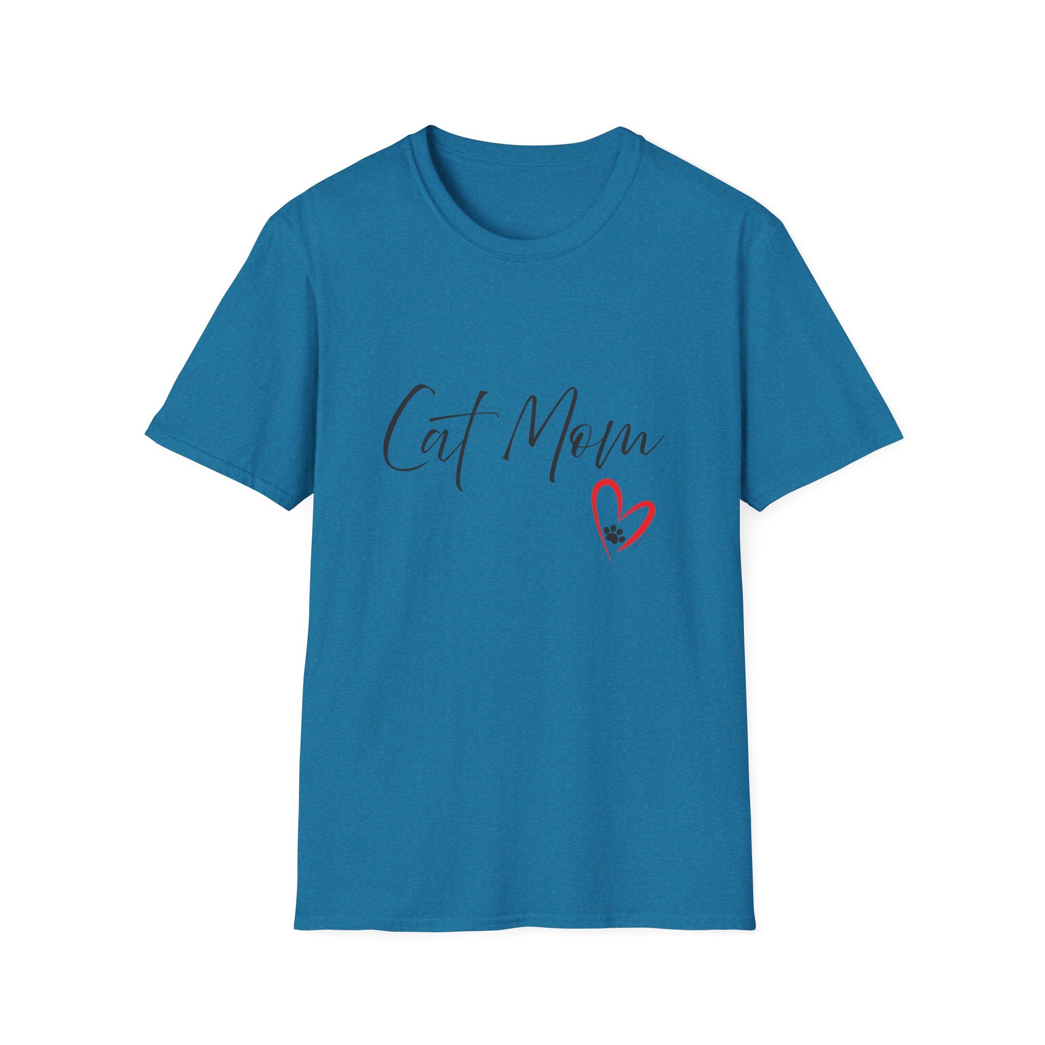 Cat Mom Heart Graphic Tee