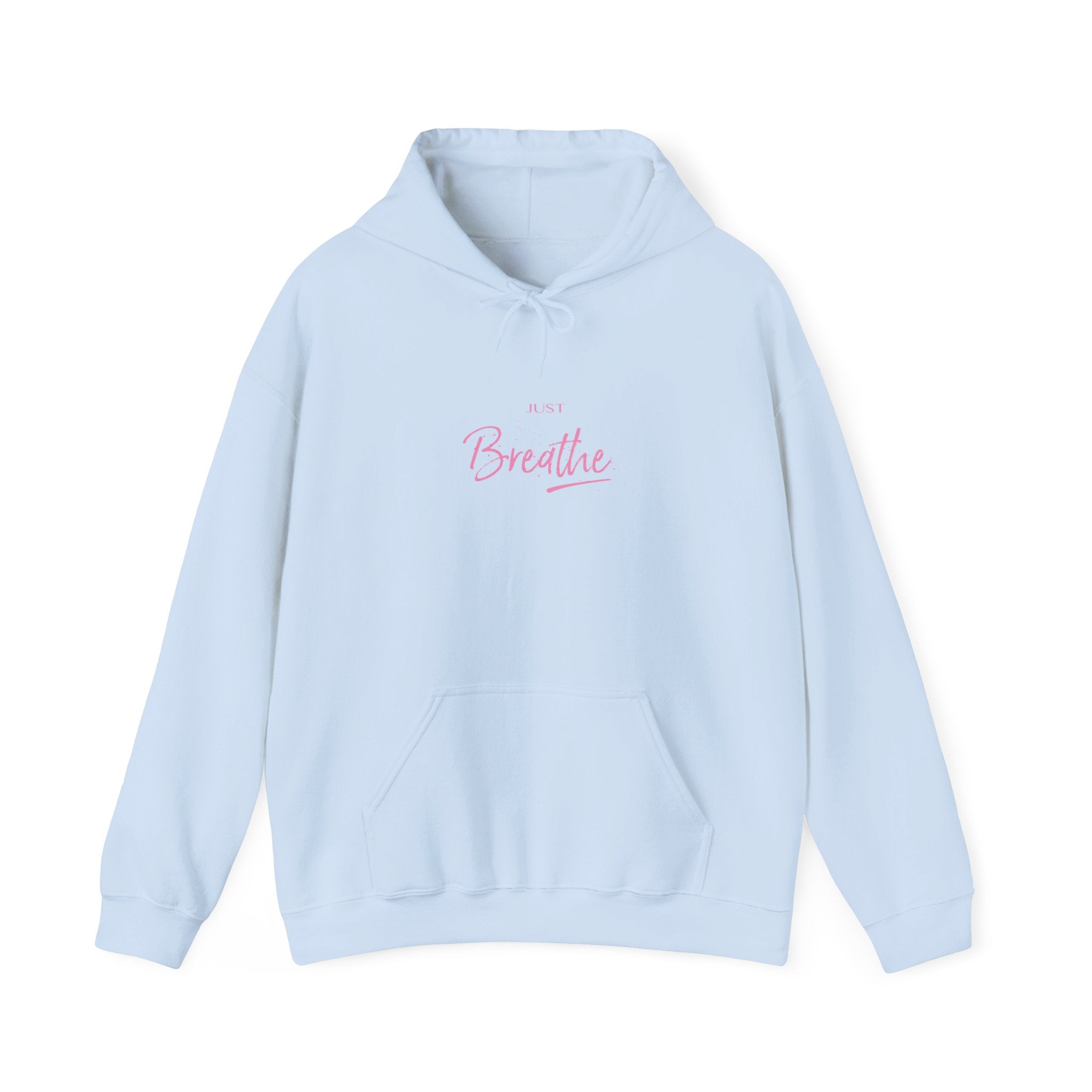 Just Breathe Zen Yoga Graphic Hoodie - Unisex Heavy Blend™ Hooded Sweatshirt