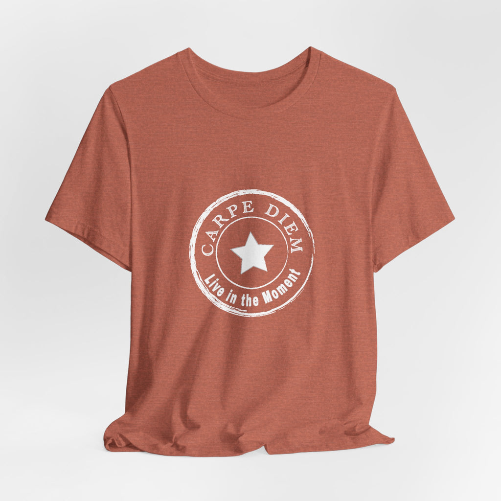 Carpe Diem Live in the Moment Graphic Jersey Short Sleeve Tee