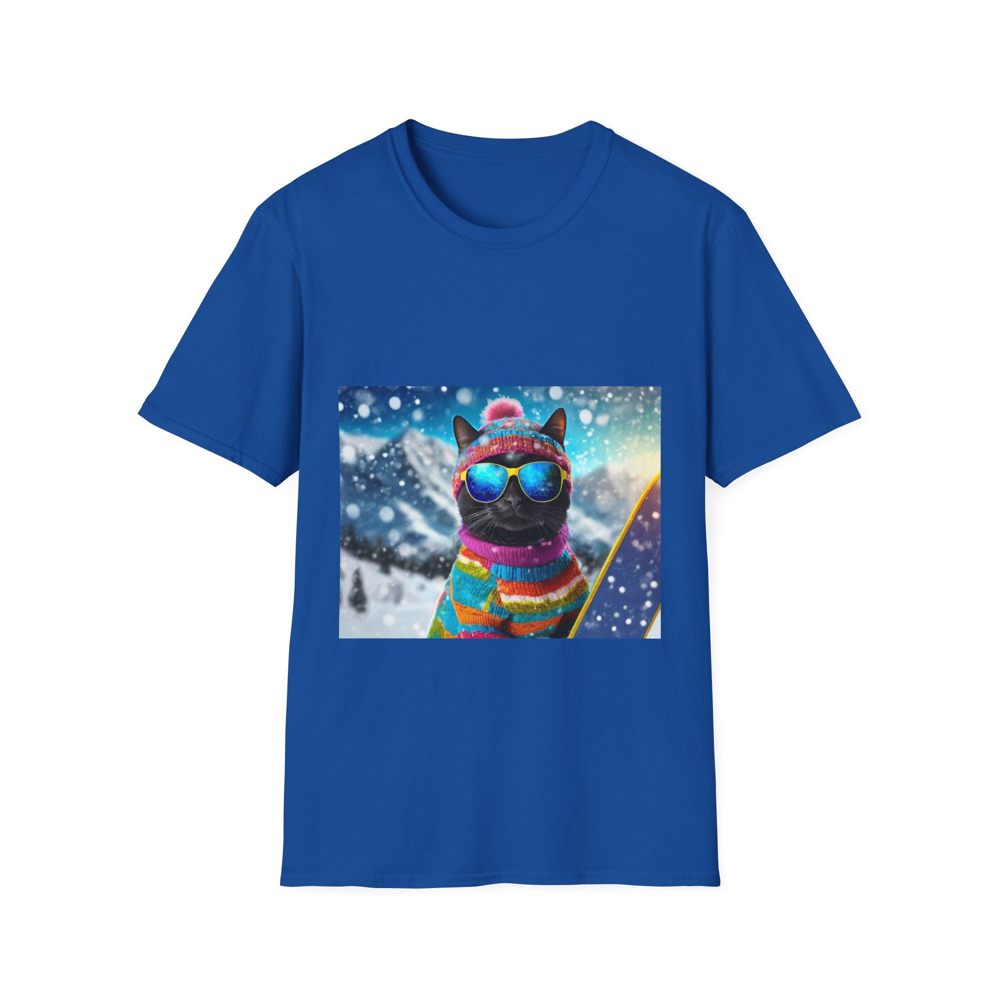 Cool Snow Cat Graphic Tee