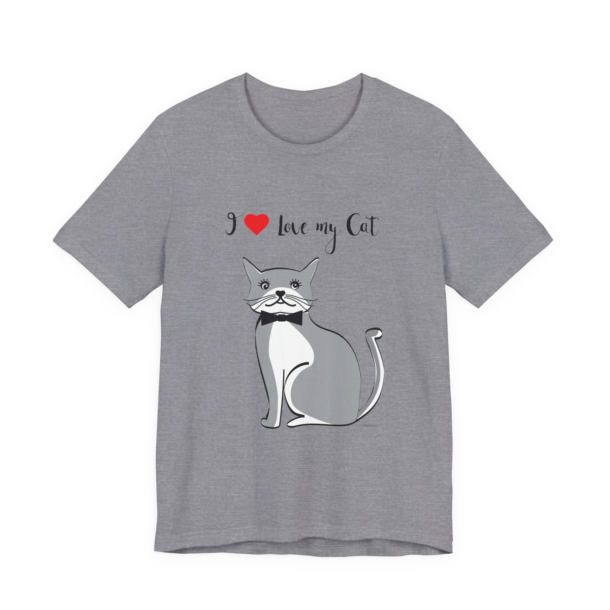 I Love My Cat Graphic Tee