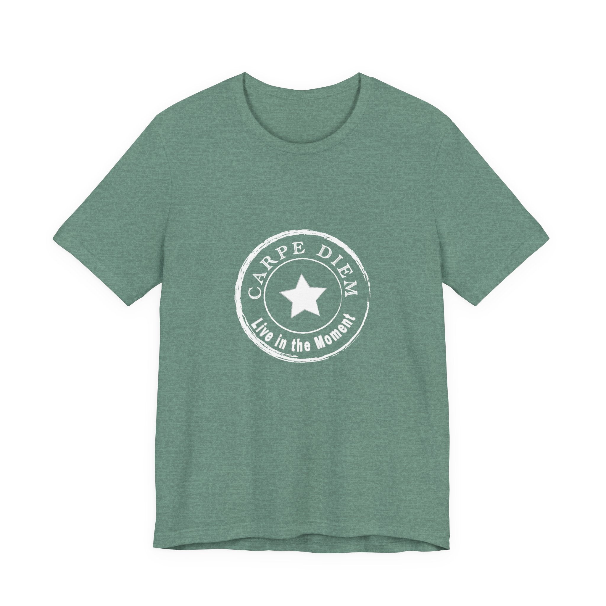 Carpe Diem Live in the Moment Graphic Jersey Short Sleeve Tee