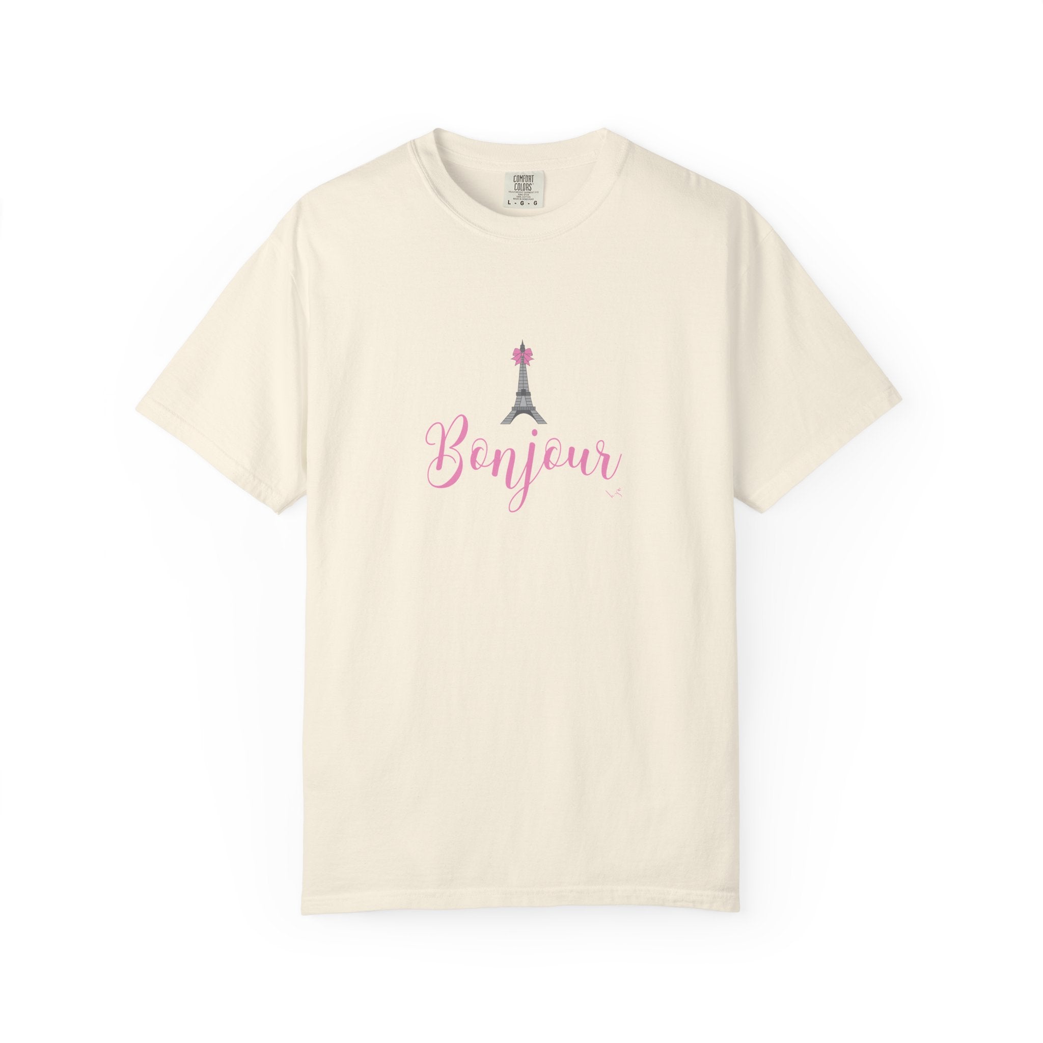 Bonjour Eiffel Tower Graphic T-shirt