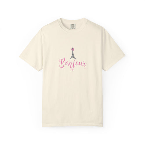 Bonjour Eiffel Tower Graphic T-shirt