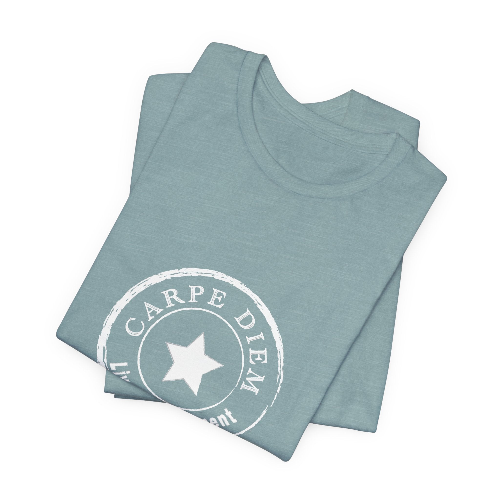 Carpe Diem Live in the Moment Graphic Jersey Short Sleeve Tee