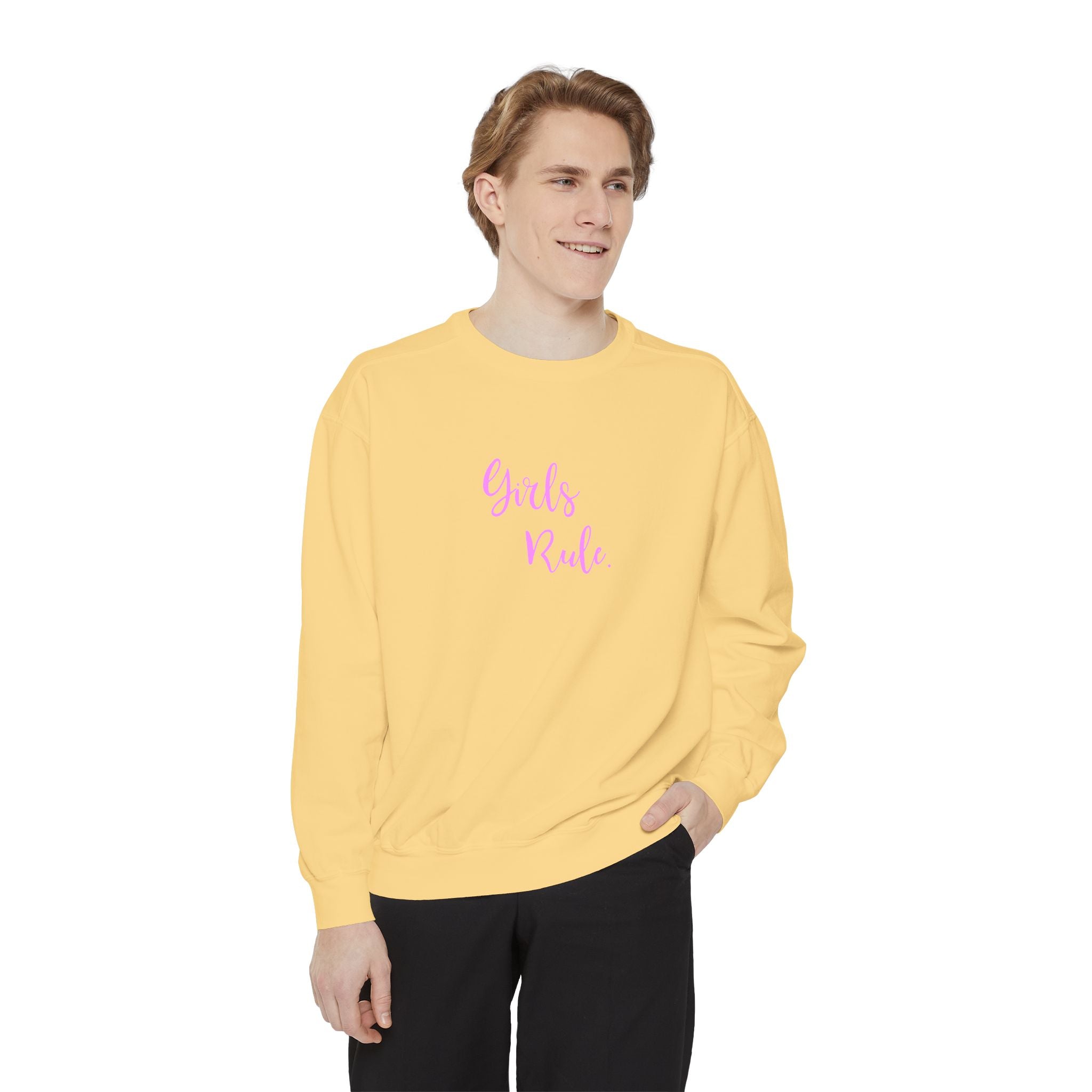 Girls Rule Cool Graphic Unisex Sweatshirt for Women and Girls