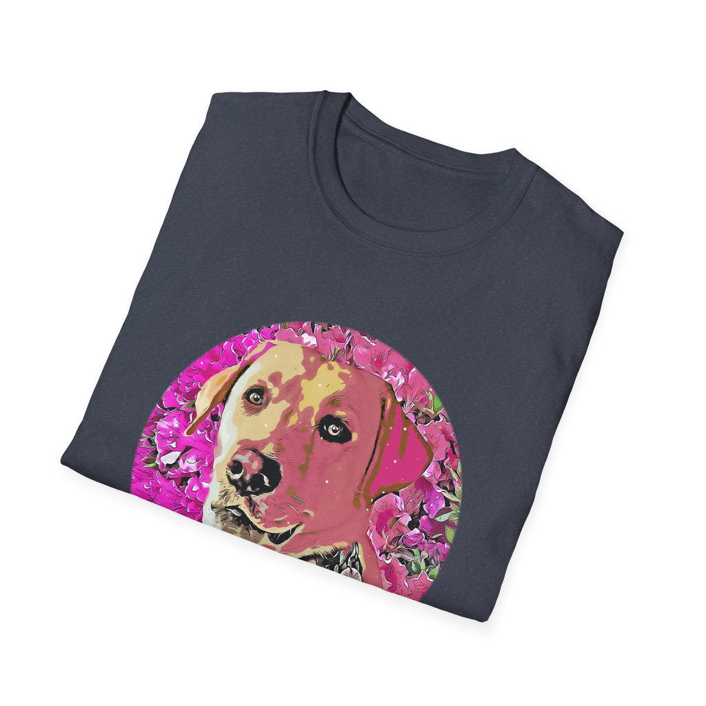 Labrador Retriever Floral Graphic T-Shirt for Dog Lovers