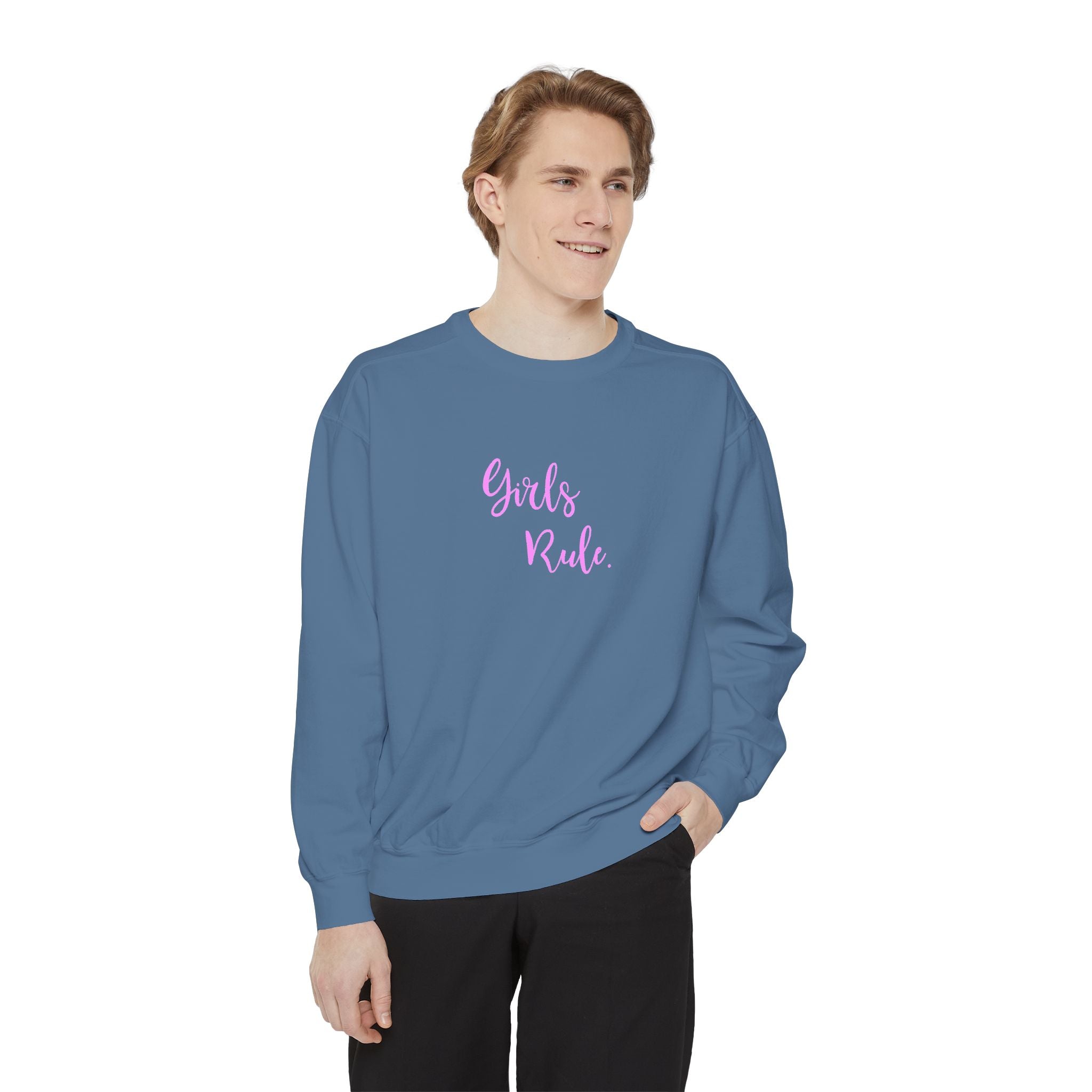 Girls Rule Cool Graphic Unisex Sweatshirt for Women and Girls
