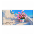 Choose Happiness Pink Floral Inspirational Large Desk Mat