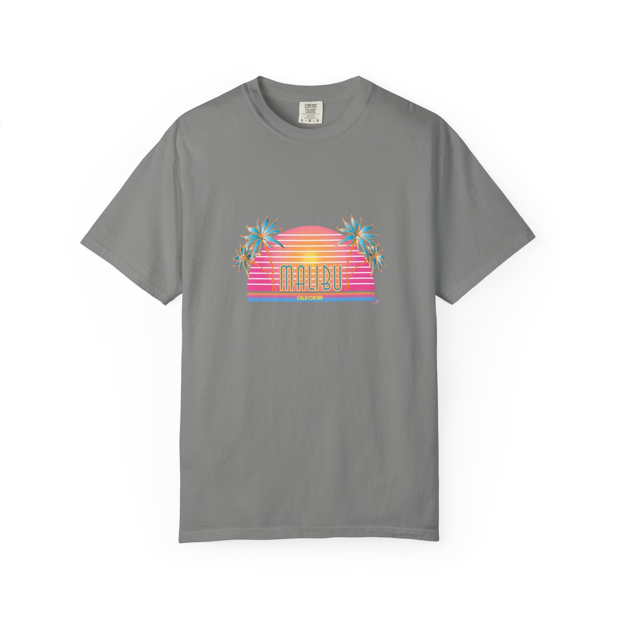Striking Malibu California Graphic Unisex Garment-Dyed T-shirt