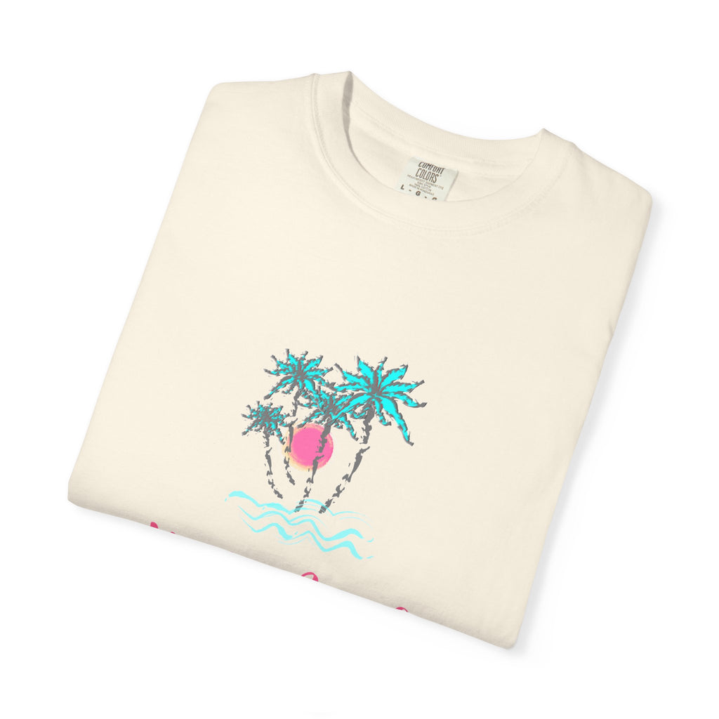 Hello Beach Graphic Unisex Garment-Dyed T-shirt