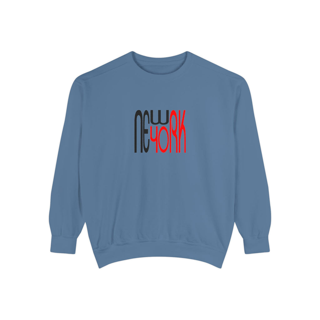 New York Black Red Lettering Graphic Unisex Sweatshirt