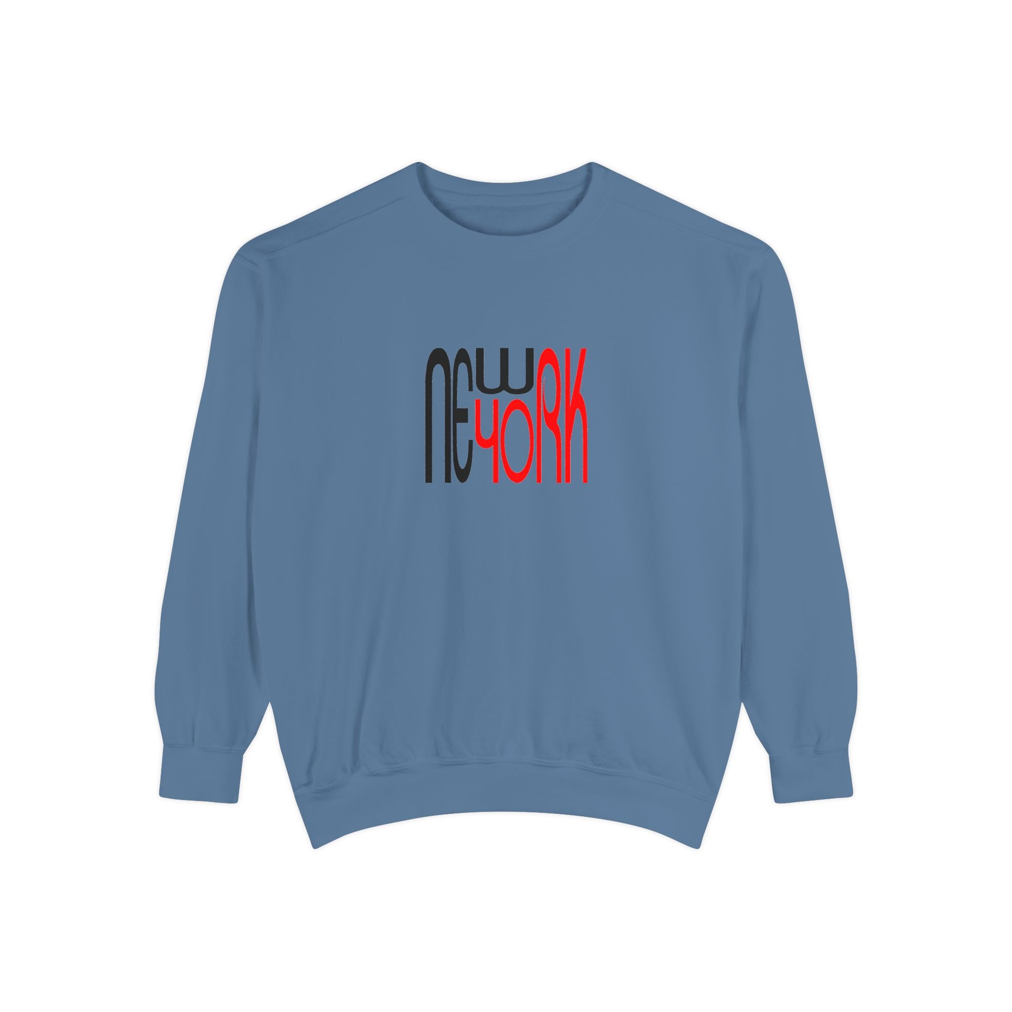 New York Black Red Lettering Graphic Unisex Sweatshirt