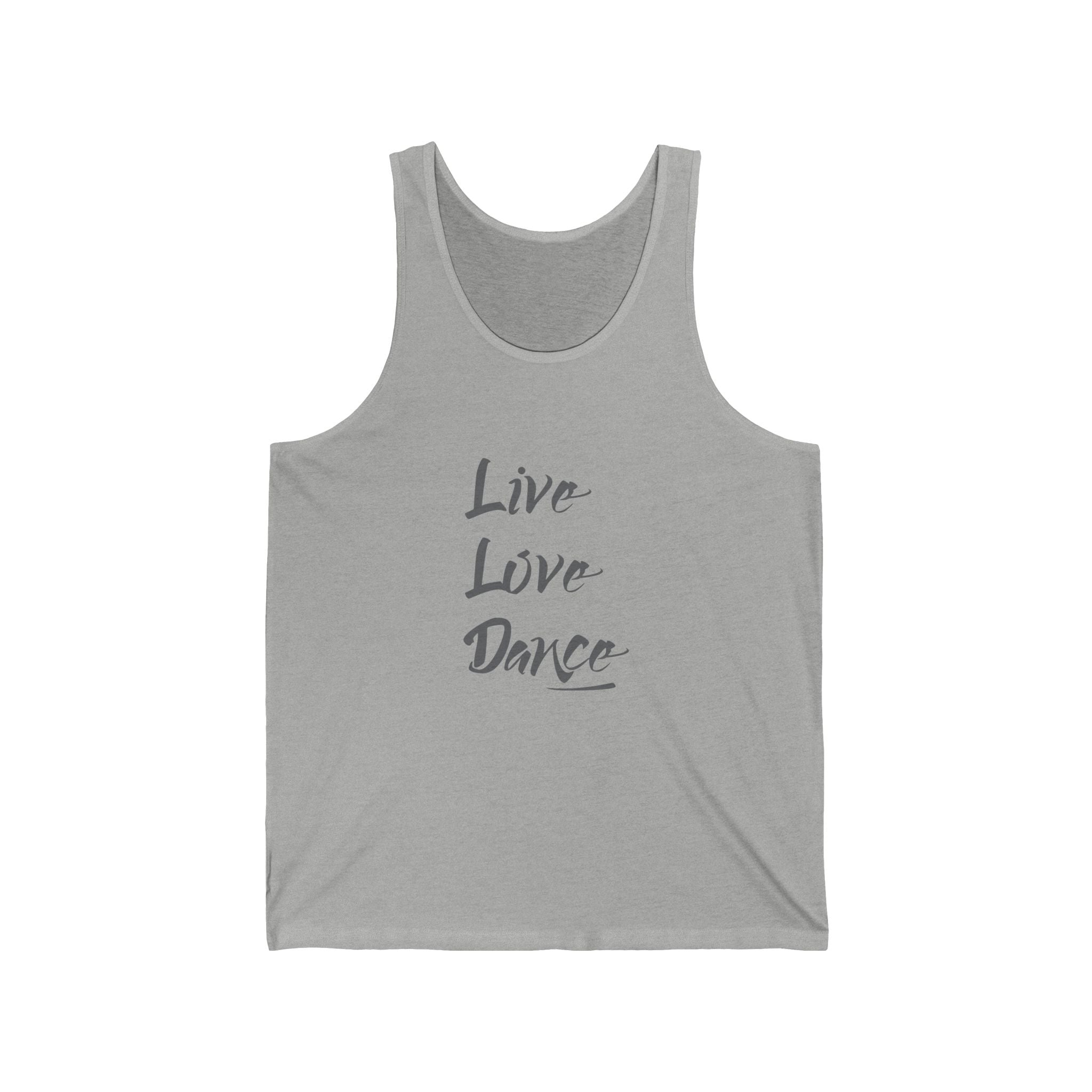 Live Love Dance Graphic Unisex Jersey Tank Top