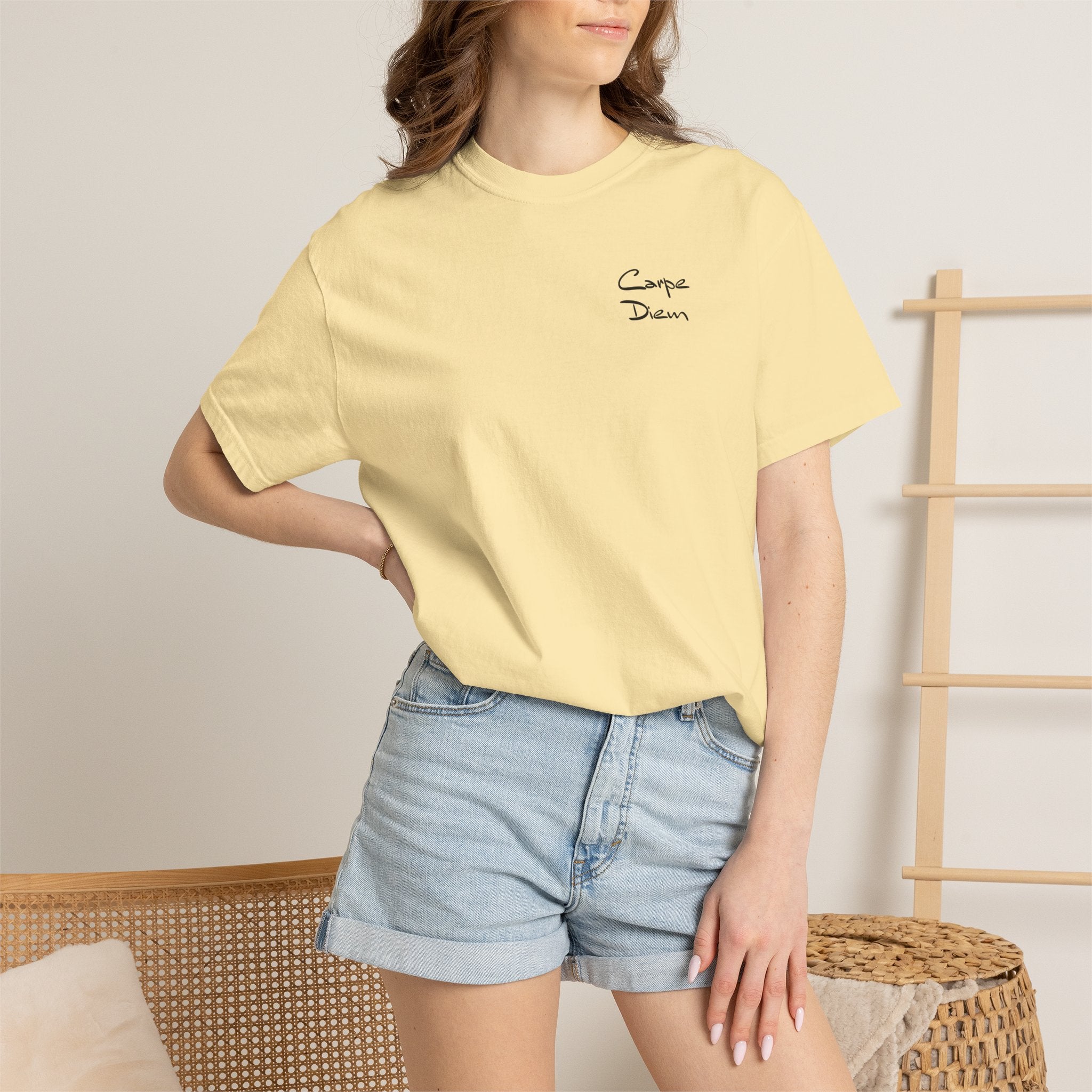 Carpe Diem Black Script Graphic Unisex T-shirt