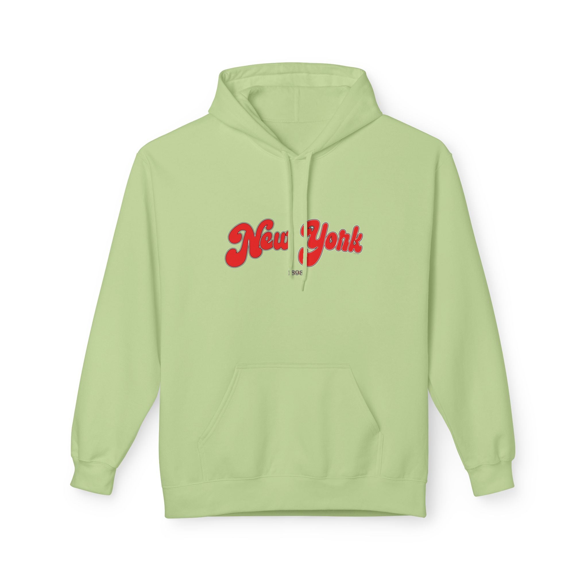 New York 1898 Retro Typography Hoodie