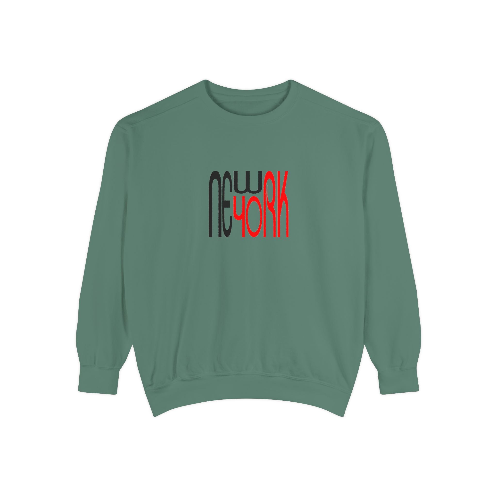New York Black Red Lettering Graphic Unisex Sweatshirt