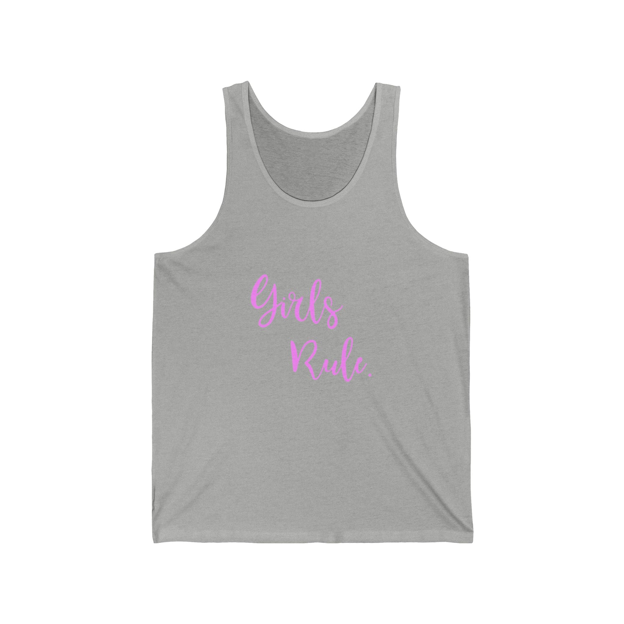 Girls Rule Graphic Unisex Tank Top