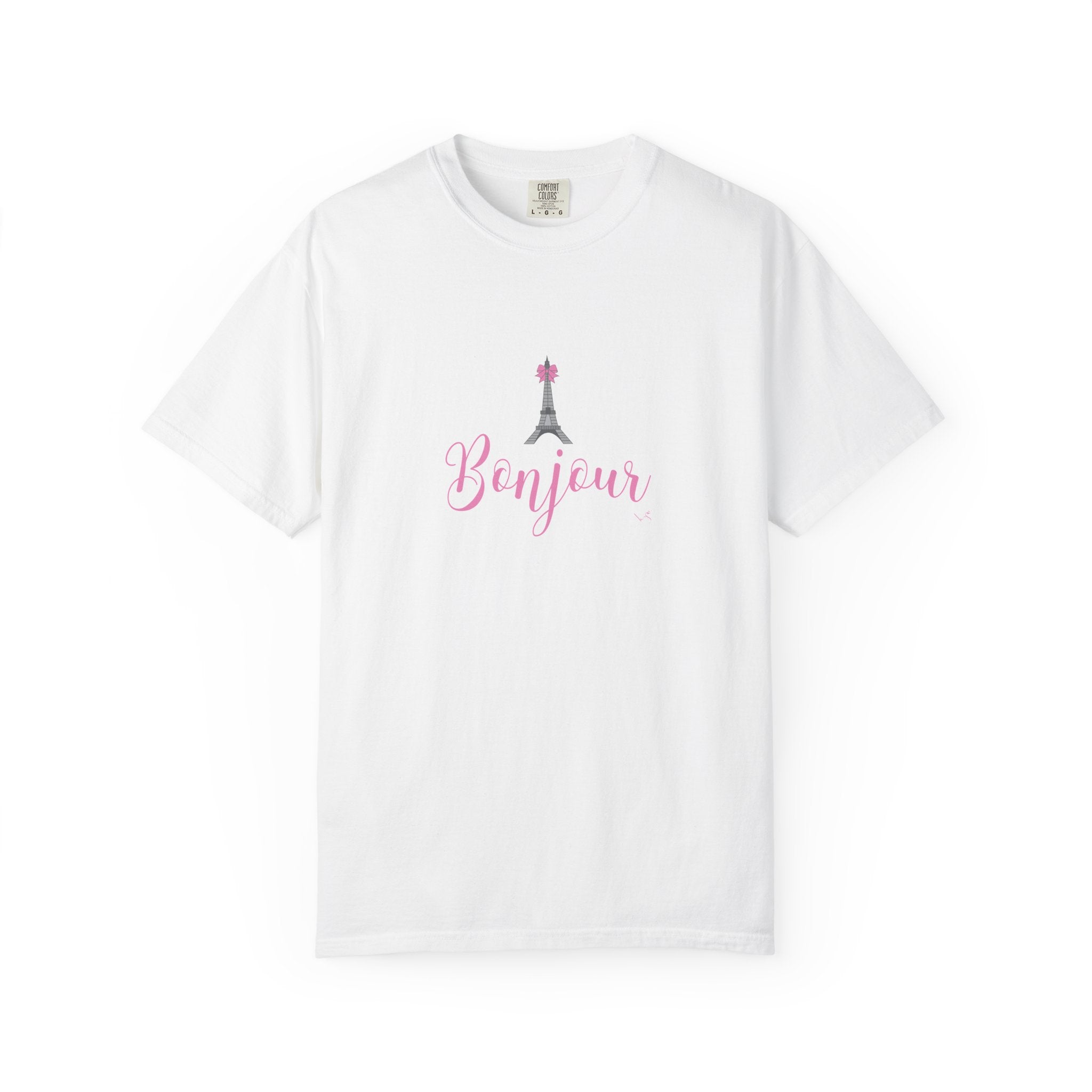 Bonjour Eiffel Tower Graphic T-shirt