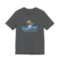 Salty Vibes Palm Trees Beach Graphic Unisex Short Sleeve Tee
