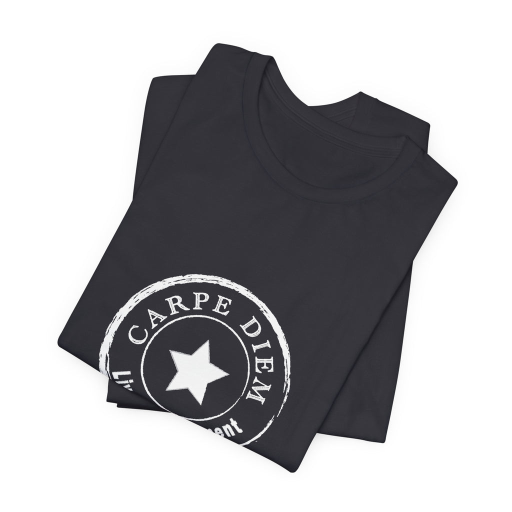 Carpe Diem Live in the Moment Graphic Jersey Short Sleeve Tee