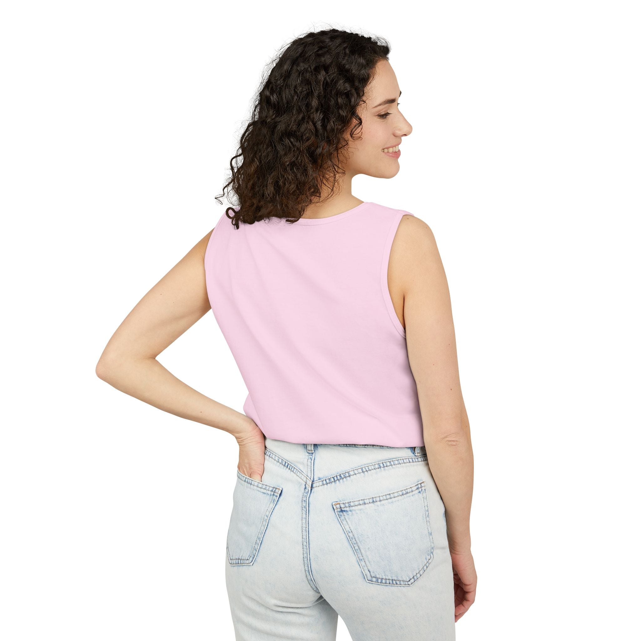 Beach Vibes Graphic Unisex Garment-Dyed Tank Top