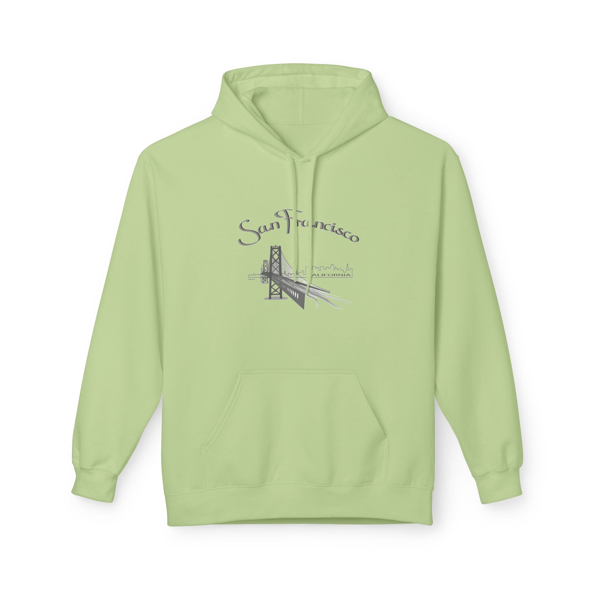 San Francisco Golden Gate Sketch Hoodie — Minimal City Skyline Travel Sweatshirt