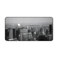 New York Manhattan Black and White Skyline Large Desk Mat