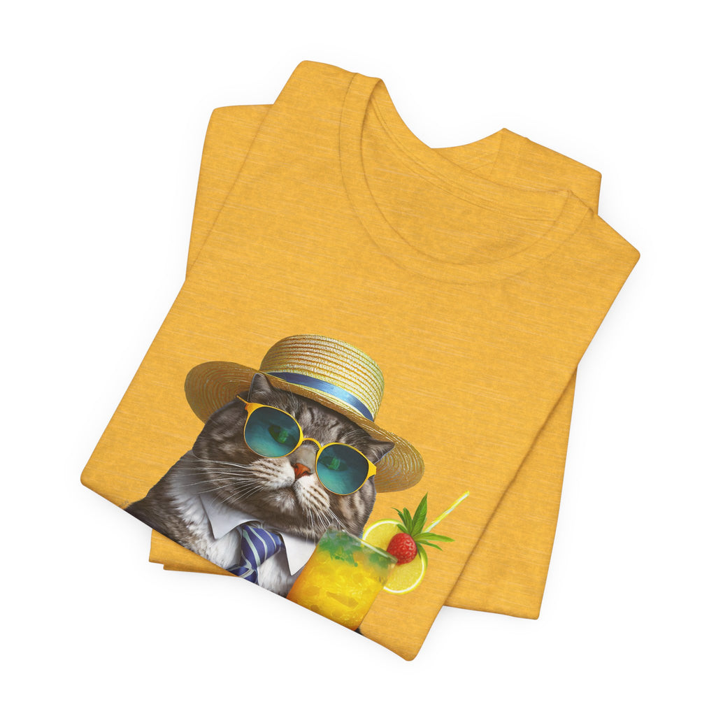 Happy Hour Cat Graphic Tee