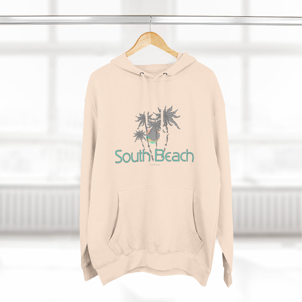 South Beach Miami Palm Tree Graphic Unisex Hoodie