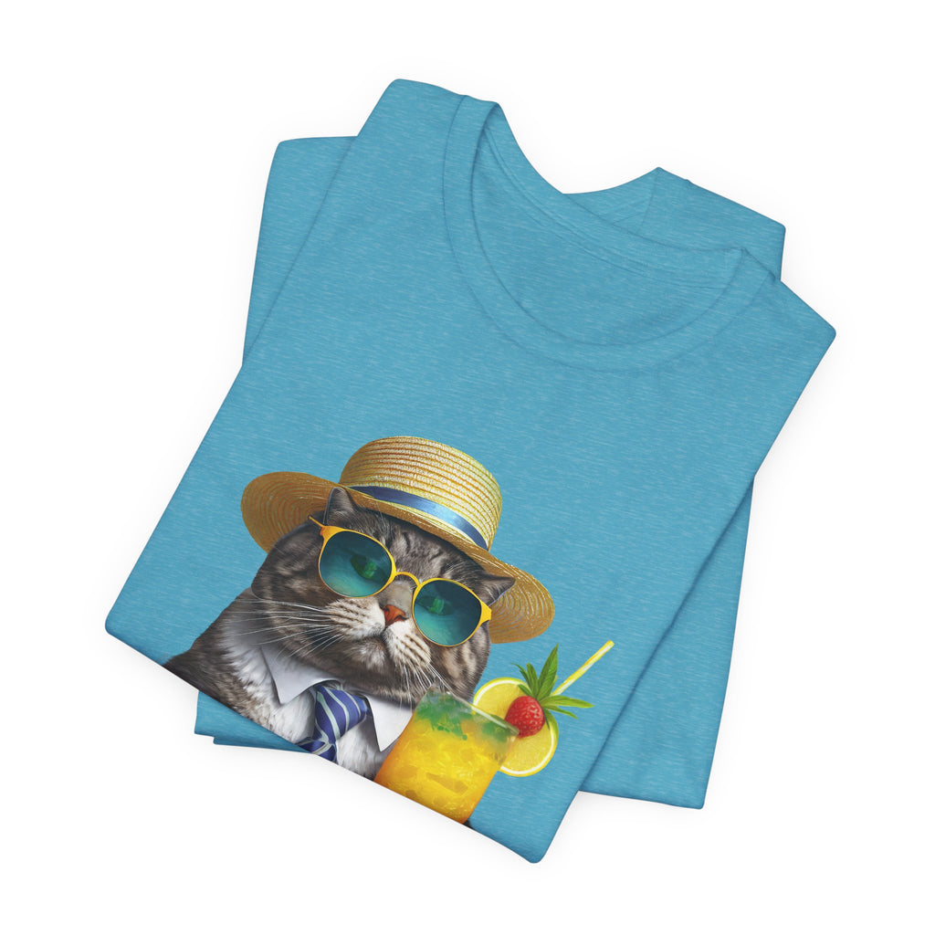 Happy Hour Cat Graphic Tee