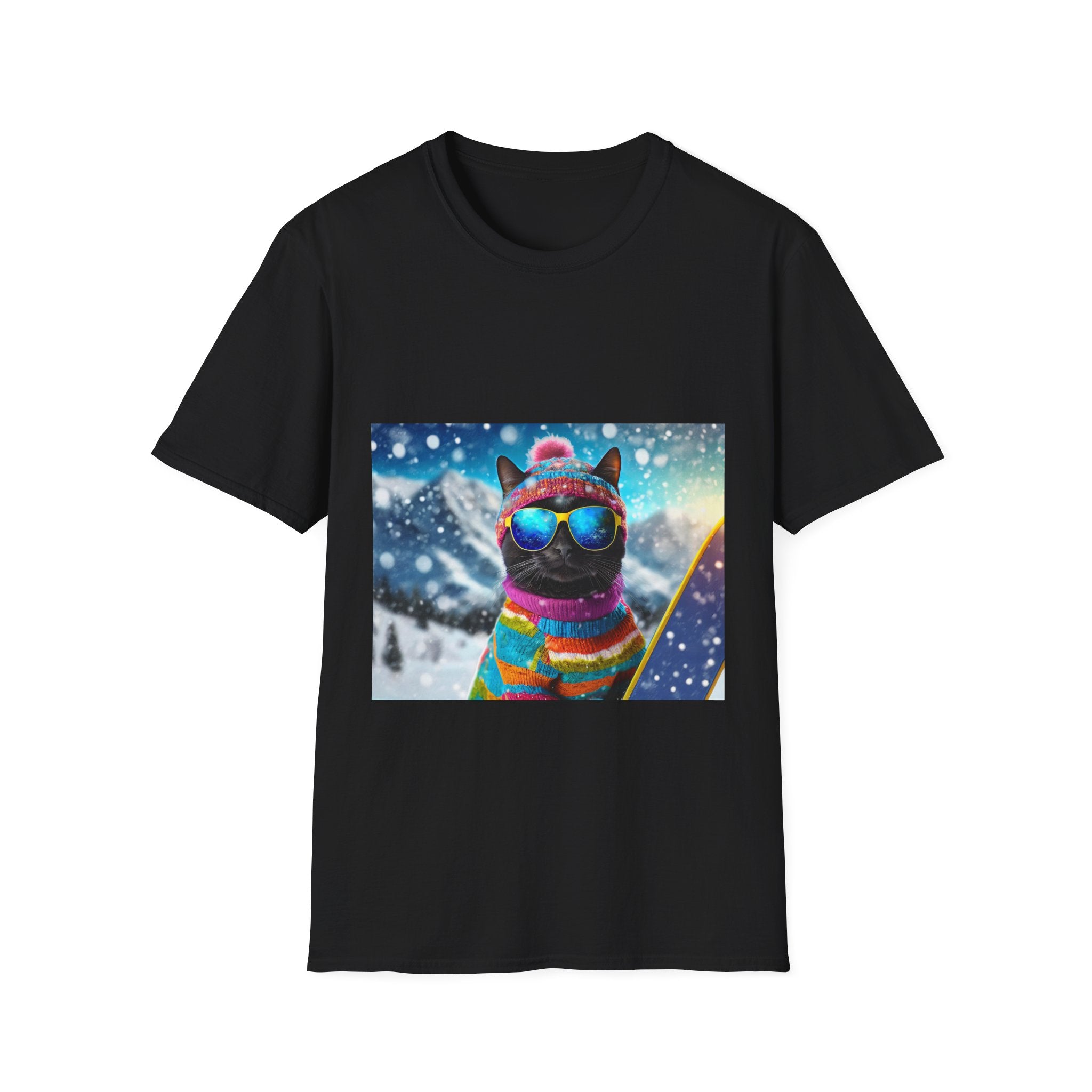 Cool Snow Cat Graphic Tee