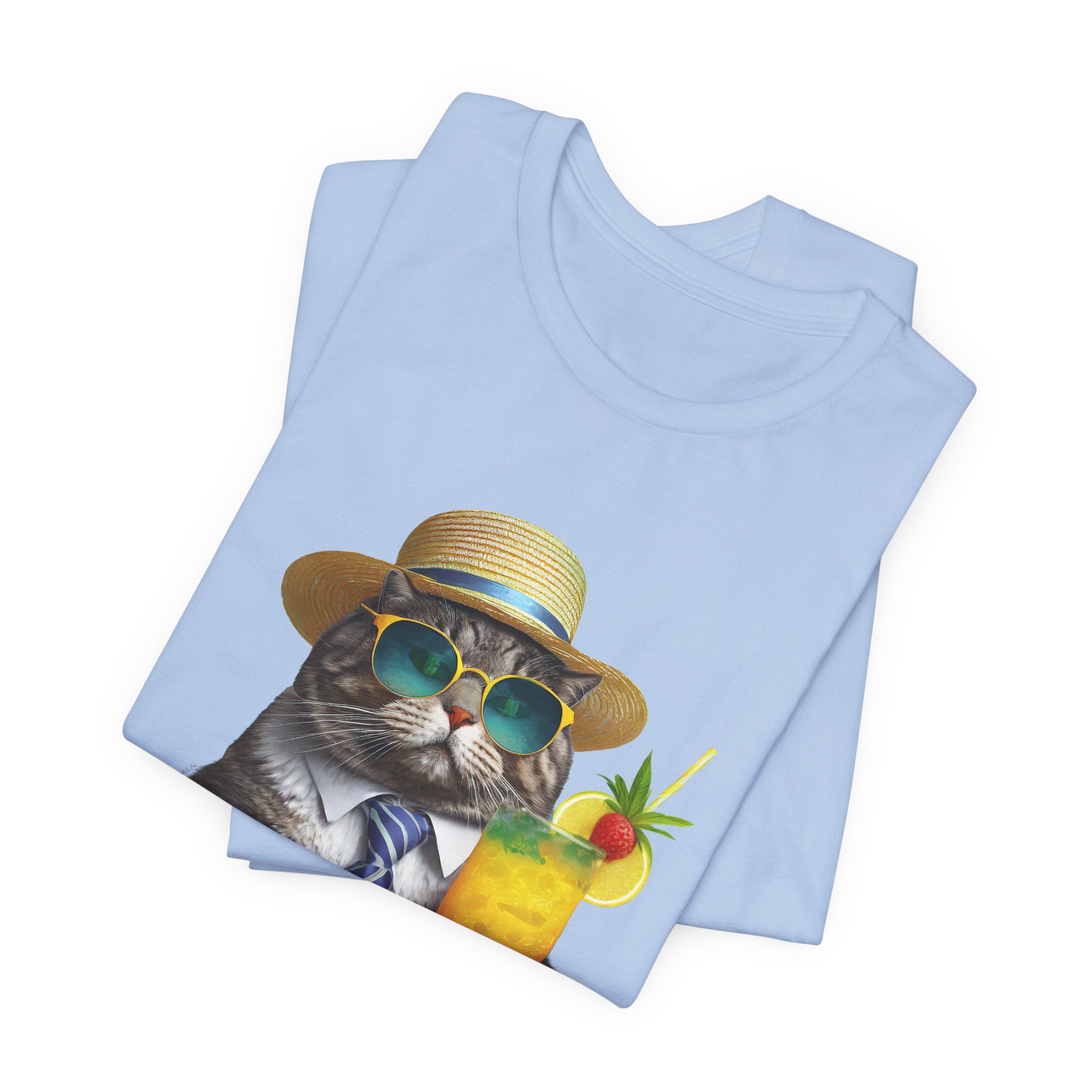 Happy Hour Cat Graphic Tee