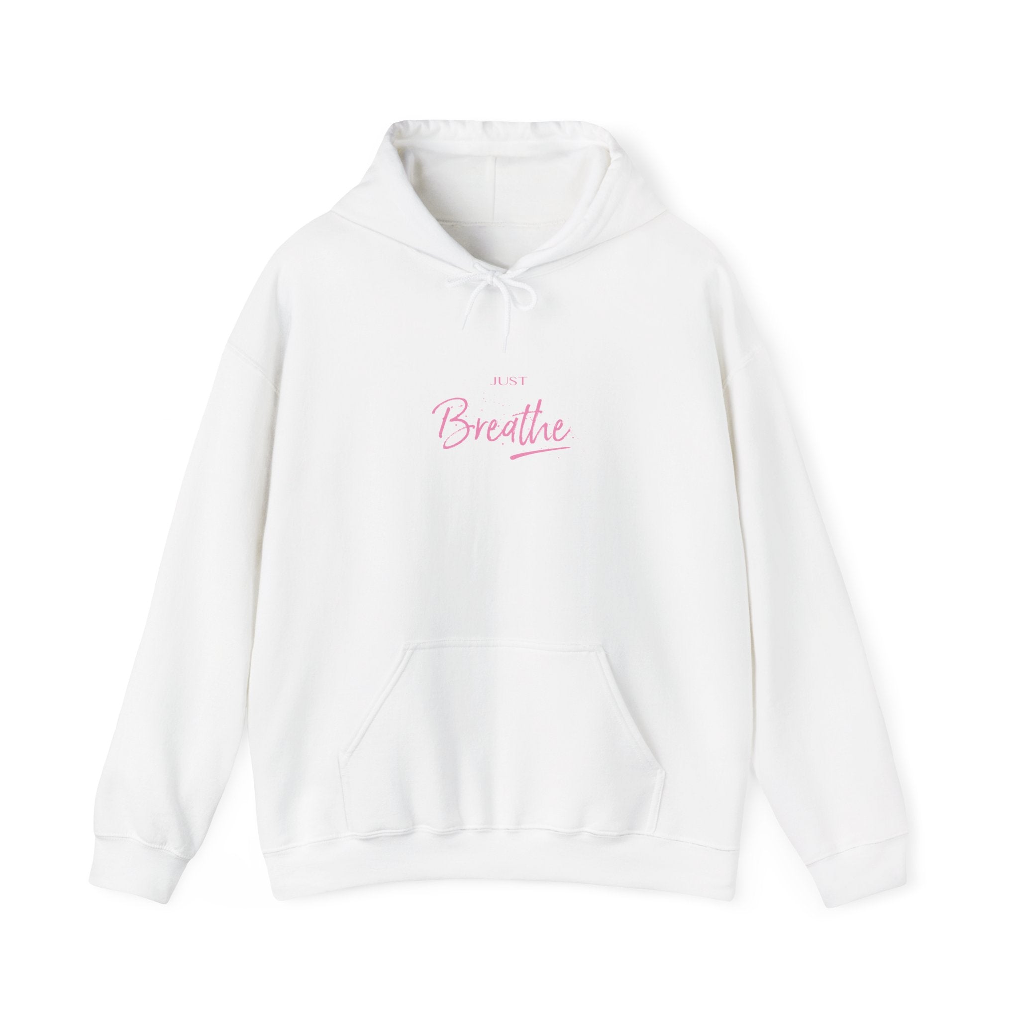 Just Breathe Zen Yoga Graphic Hoodie - Unisex Heavy Blend™ Hooded Sweatshirt