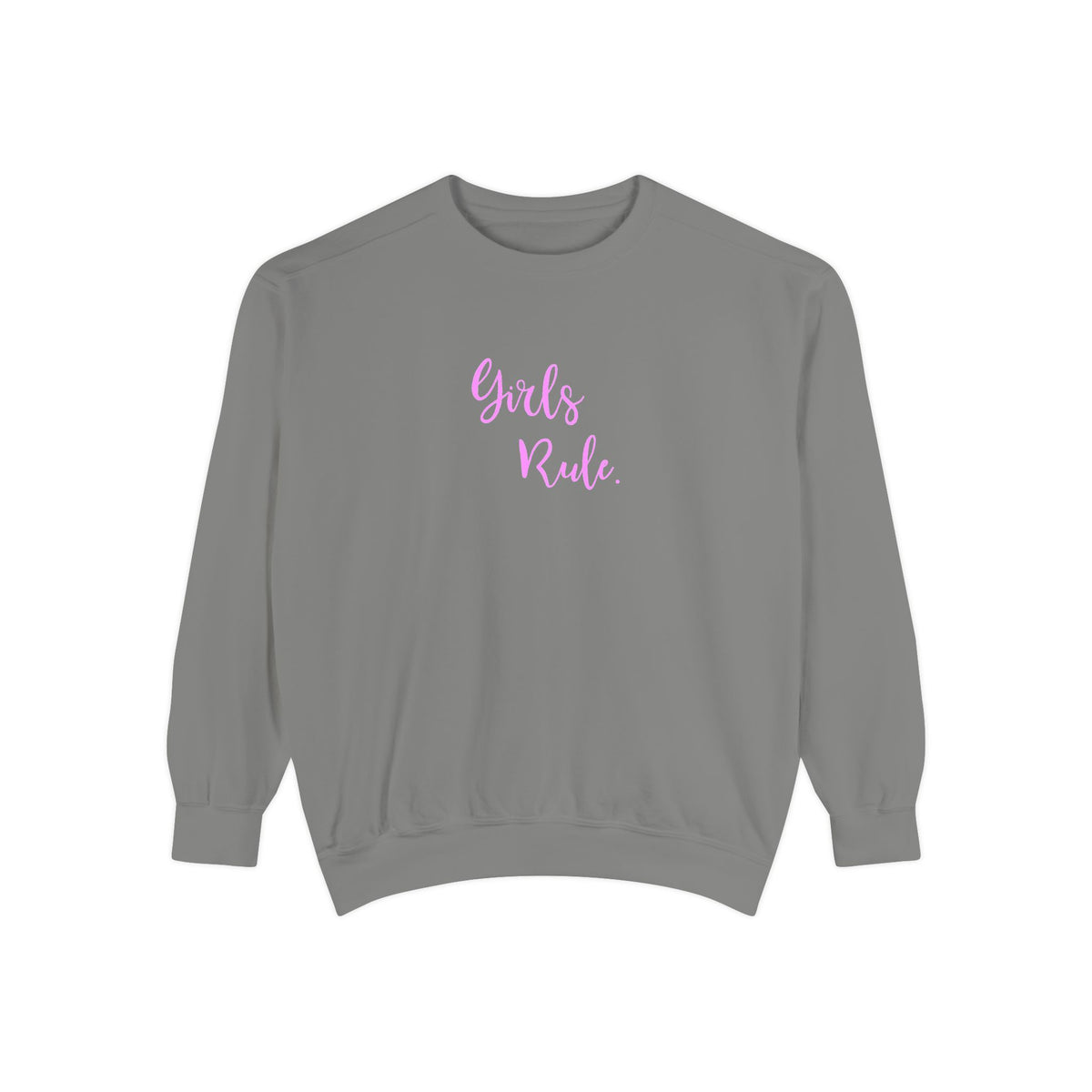 Girls Rule Cool Graphic Unisex Sweatshirt for Women and Girls